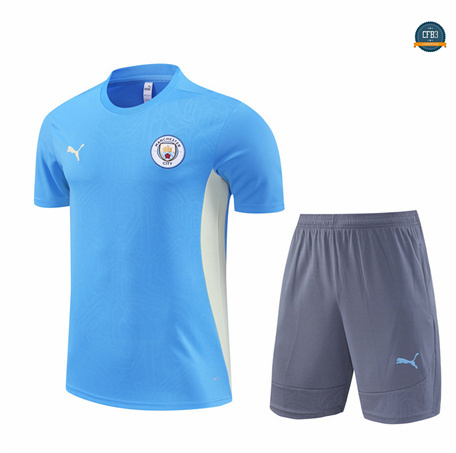 Venta Camiseta Entrenamiento futbol Manchester City Niño + Pantalón 2024/2025 Azul