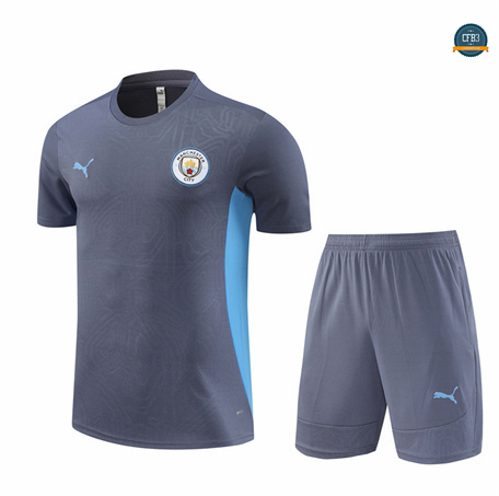 Buscar Camiseta Entrenamiento futbol Manchester City Niño + Pantalón 2024/2025 gris oscuro