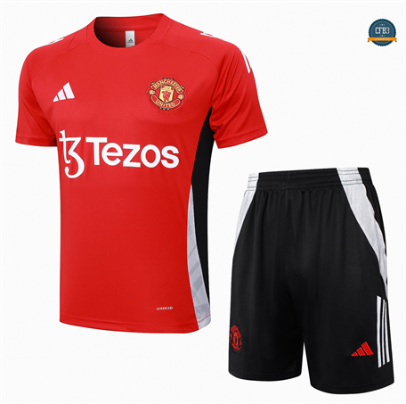 Comprar Camiseta Entrenamiento futbol Manchester United + Pantalón 2024/2025 rojo