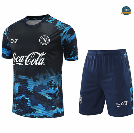 Outlet Camiseta Entrenamiento futbol Napoli + Pantalón 2024/2025 Azul