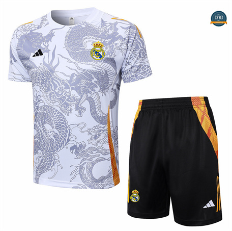 Nuevas Camiseta Entrenamiento futbol Real Madrid2024/2025 + Pantalón Blanco