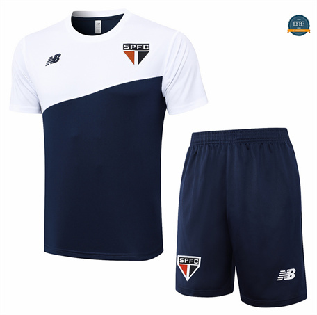 Nuevas Camiseta Entrenamiento futbol Sao Paulo + Pantalón 2024/2025 Azul