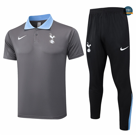 Comprar Camiseta Entrenamiento futbol Polo Tottenham Hotspur + Pantalones 2024/2025 gris oscuro