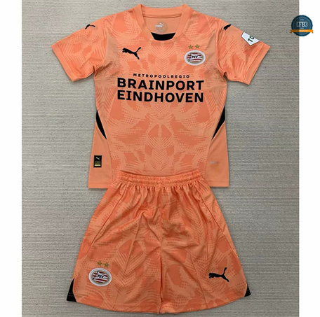 Nuevas Camiseta futbol PSV Eindhoven Niño Equipación Portero Naranja 2024/2025