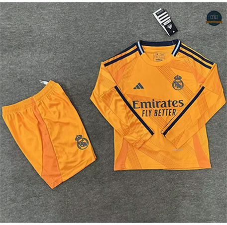 Nuevas Camiseta futbol Real Madrid Niño 2ª Equipación Equipación Manga Larga 2024/2025