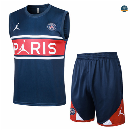 Diseñar Camiseta entrenamiento sin mangas Paris Paris Saint Germain azul real 2024/2025