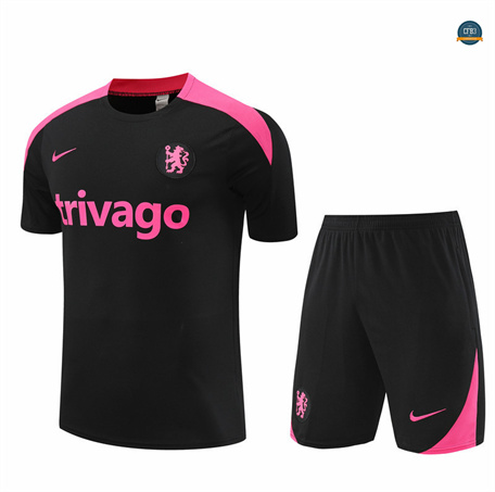 Crear Camiseta entrenamiento Chelsea Enfant + Pantalón Corto negro 2024/2025