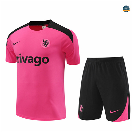 Venta Camiseta entrenamiento Chelsea + Pantalón Corto rosa 2024/2025
