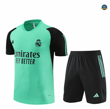 Diseñar Camiseta entrenamiento Real Madrid Enfant + Pantalón Corto verde 2024/2025