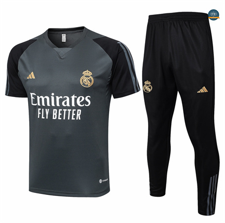 Diseñar Camiseta entrenamiento Real Madrid + Pantalones gris 2024/2025