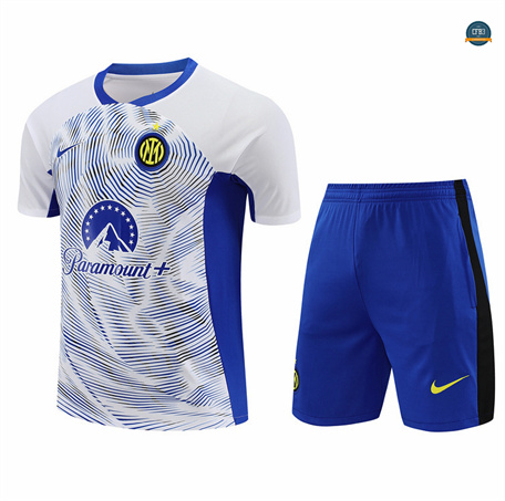 Outlet Camiseta entrenamiento Inter Milan + Pantalón Corto Blanco 2024/2025