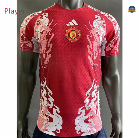 Diseñar Camiseta futbol Manchester United Player Equipación edición especial Rojo 2024/2025