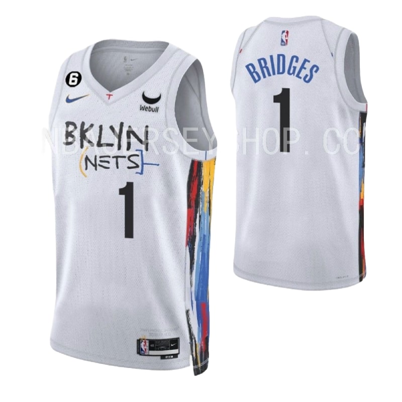 Cfb3 Camiseta Mikal Bridges, Brooklyn Nets 2022/23 - City