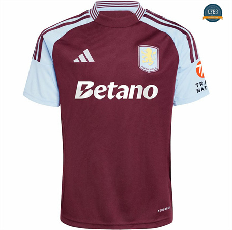 Diseño Camiseta Aston Villa Primera Equipación 2024/2025