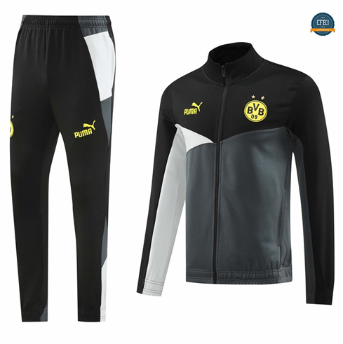 Outlet Chaqueta Chándal Fútbol Borussia Dortmund Equipación negro 2024/2025