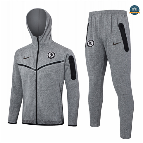 Outlet Chaqueta Chándal Fútbol Chelsea Equipación Sombrero gris 2024/2025