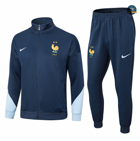 Diseño Chaqueta Chándal Fútbol Francia Equipación azul real 2024/2025