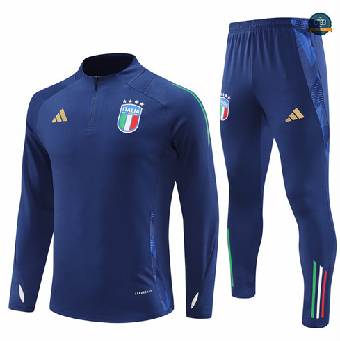 Diseño Chándal Fútbol Italia Equipación azul real 2024/2025