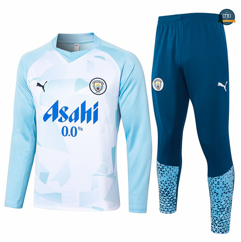 Diseño Chándal Fútbol Manchester City Equipación azul claro 2024/2025