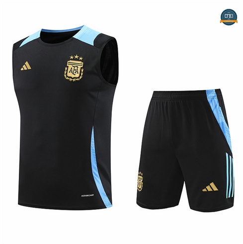 Nuevas Camiseta entrenamiento sin mangas Argentina negro 2024/2025