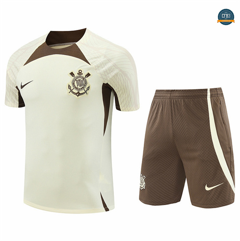 Nuevas Camiseta entrenamiento Corinthians + Pantalón Blanco 2024/2025