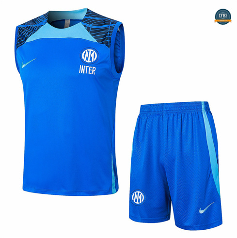 Hacer Camiseta entrenamiento sin mangas Inter Milan cielo azul 2024/2025