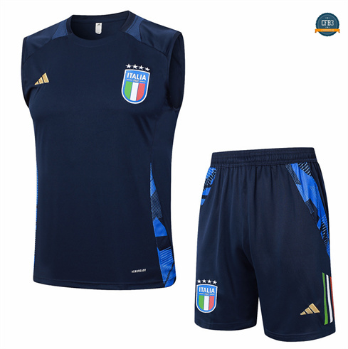 Hacer Camiseta entrenamiento sin mangas Italia azul real 2024/2025