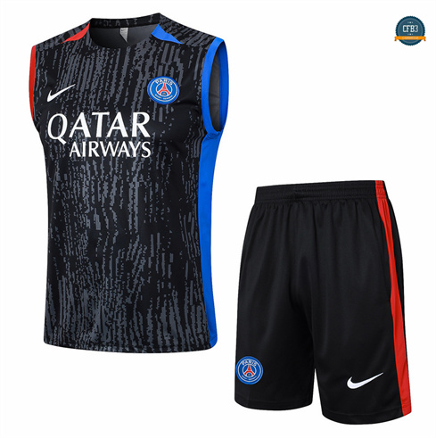 Hacer Camiseta entrenamiento sin mangas Paris Saint Germain negro 2024/2025