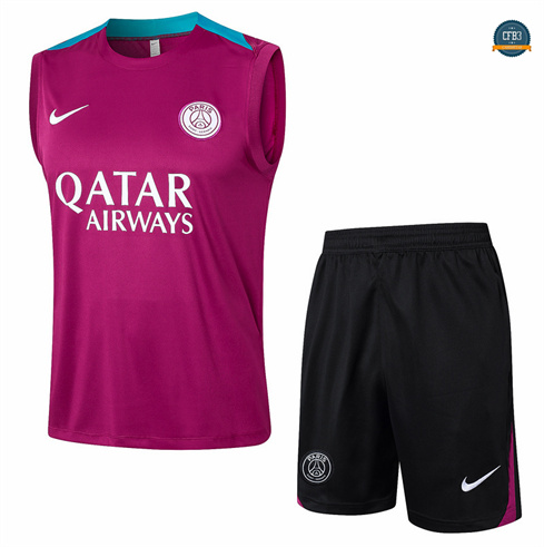 Diseño Camiseta entrenamiento sin mangas Paris Saint Germain Rosa 2024/2025