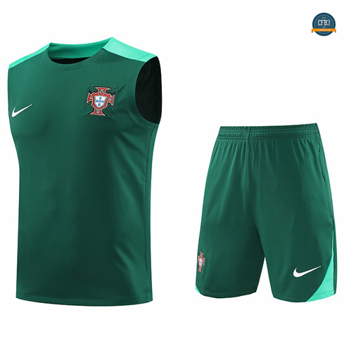 Hacer Camiseta entrenamiento sin mangas Portugal verde 2024/2025