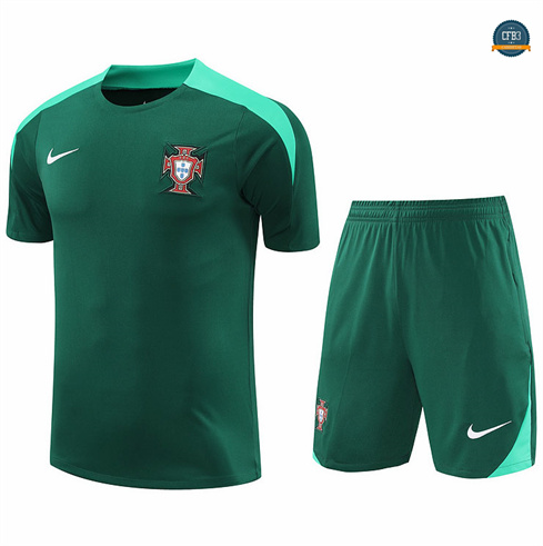 Nuevas Camiseta entrenamiento Portugal + Pantalón verde 2024/2025