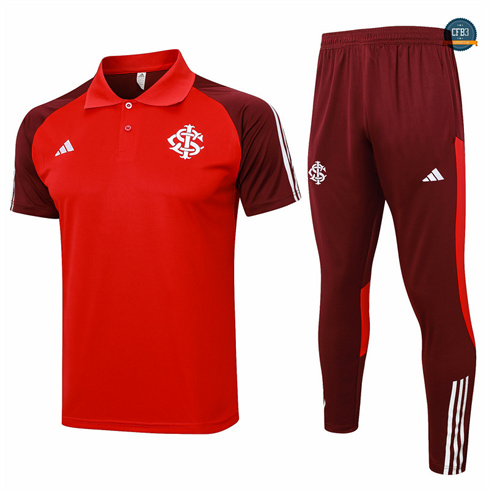 Crear Camiseta entrenamiento SC Internacional polo + Pantalones rojo 2024/2025