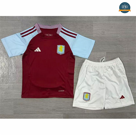 Hacer Camiseta Aston Villa Niño Primera Equipación 2024/2025