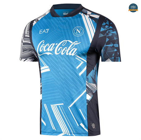 Cfb3 Camiseta futbol Napoli Equipación Pre-Match Azul 2024/2025