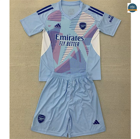 Cfb3 Camiseta futbol Arsenal Niños Equipación Portero Azul 2024/2025