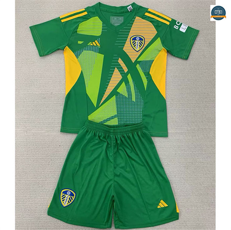 Cfb3 Camiseta futbol Leeds United Niños Equipación Portero Vert 2024/2025