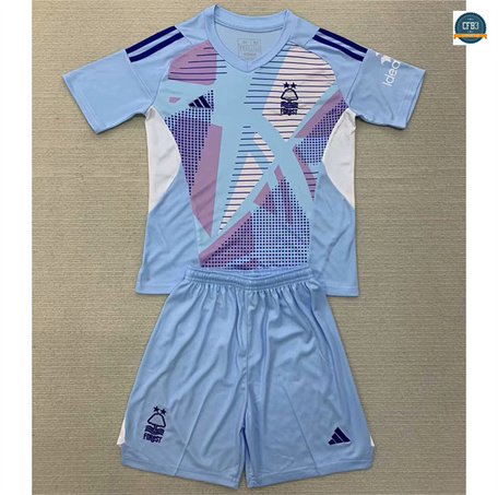 Cfb3 Camiseta futbol Nottingham Forest Niños Equipación Portero Azul 2024/2025