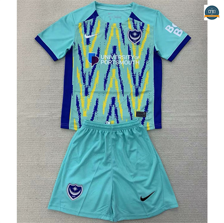 Cfb3 Camiseta futbol Portsmouth Niños 3ª Equipación 2024/2025