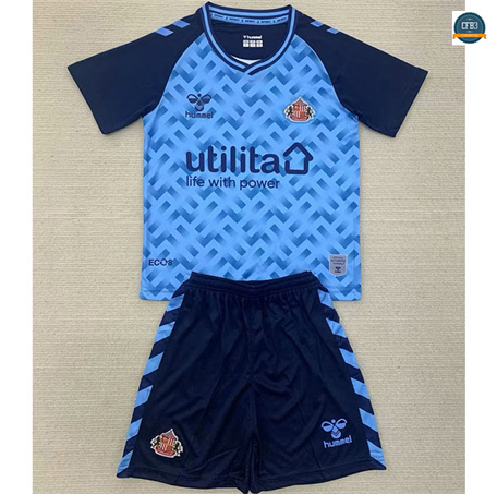 Cfb3 Camiseta futbol Sunderland Niños Equipación Portero Azul 2024/2025