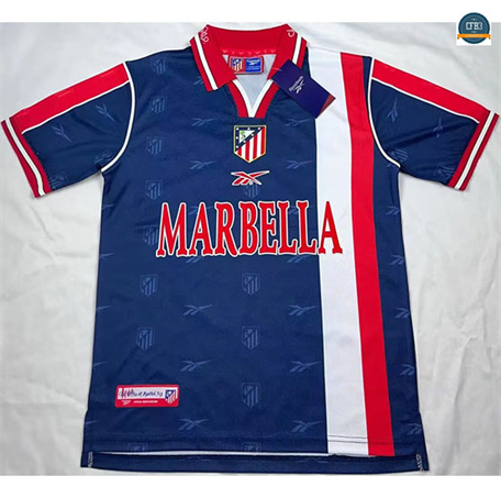 Cfb3 Camiseta futbol Retro 1998-99 Atletico Madrid 2ª Equipación