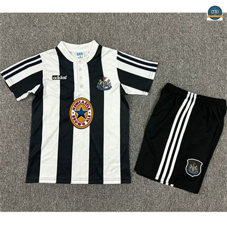 Cfb3 Camiseta futbol Retro 1995-97 Newcastle United Niños 1ª Equipación