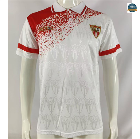 Cfb3 Camiseta futbol Retro 1993-94 Sevilla 1ª Equipación